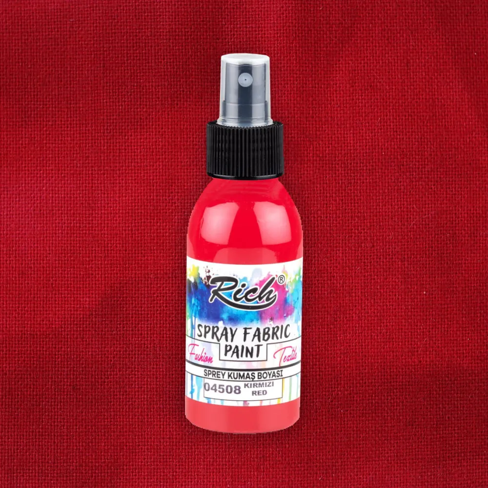 Rich Farba do tkanin w sprayu - - Red, 100 ml > Farby I Pisaki Do Tkanin