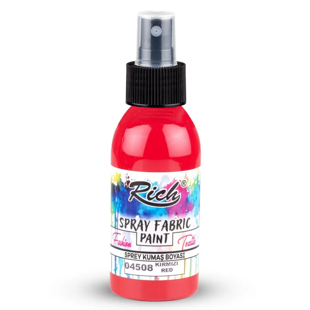 Rich Farba do tkanin w sprayu - - Red, 100 ml > Farby I Pisaki Do Tkanin