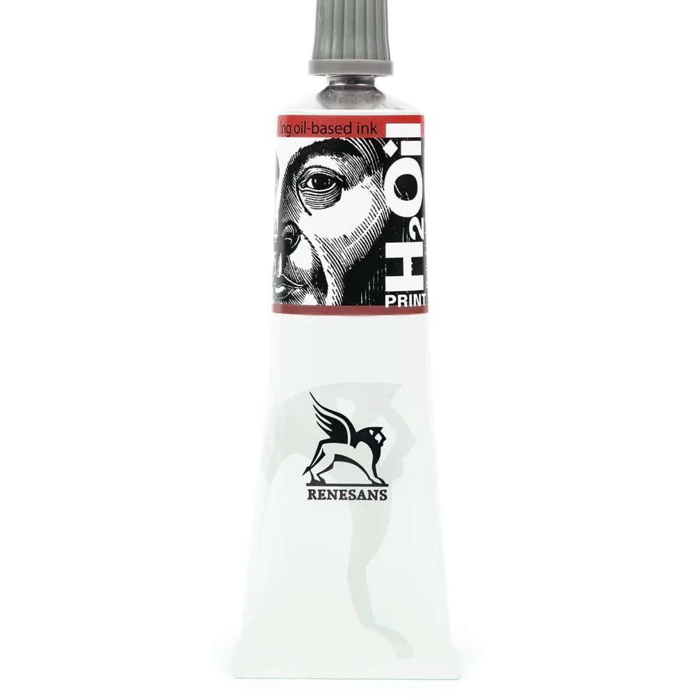 Renesans Farba graficzna do linorytu H2Oil Print - - Ugier Żółty, 60 ml > Techniki Graficzne