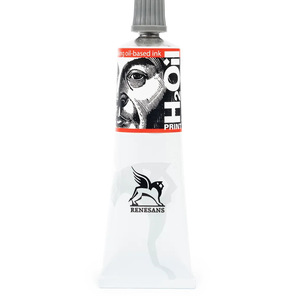 Renesans Farba graficzna do linorytu H2Oil Print - - Czerwień Magenta, 60 ml > Techniki Graficzne