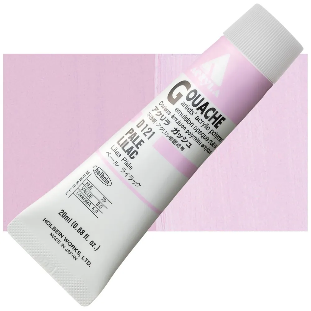 Holbein Farba gwasz Acryla Gouache - - Pale Lilac, 20 ml