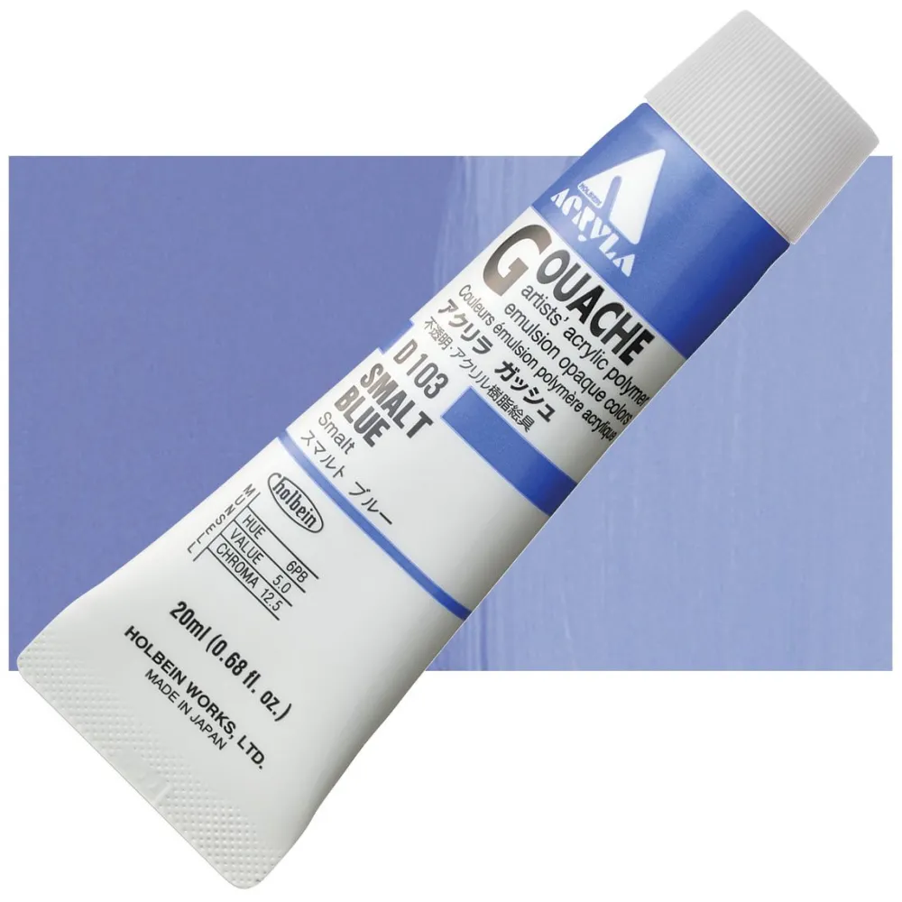 Holbein Farba gwasz Acryla Gouache - - Smalt Blue, 20 ml