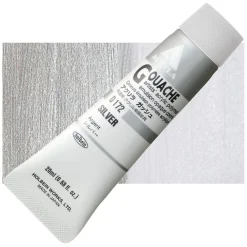 Holbein Farba gwasz Acryla Gouache - - Silver, 20 ml