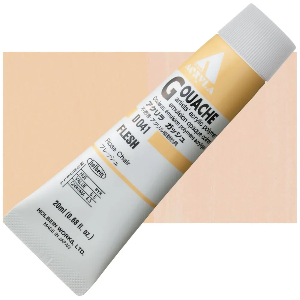 Holbein Farba gwasz Acryla Gouache - - Light Apricot/Flesh, 20 ml