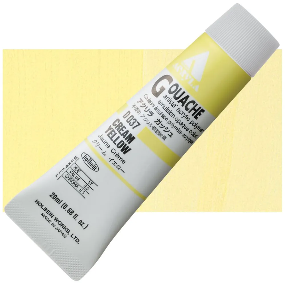 Holbein Farba gwasz Acryla Gouache - - Orange Yellow, 20 ml > Farby Gwasze I Tempery