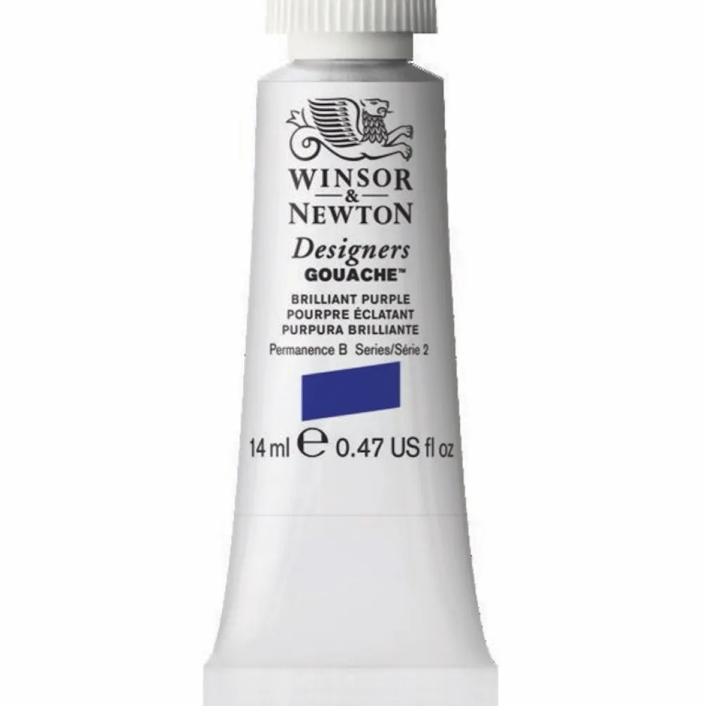 Winsor & Newton Farba gwasz Designers Gouache - - Brilliant Purple, 14 ml