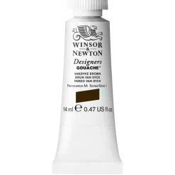 Winsor & Newton Farba gwasz Designers Gouache - - Vandyke Brown, 14 ml