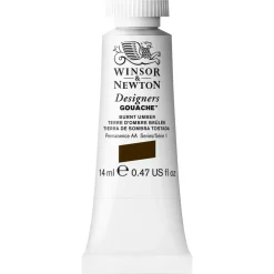 Winsor & Newton Farba gwasz Designers Gouache - - Burnt Umber, 14 ml