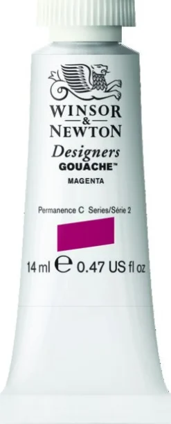 Winsor & Newton Farba gwasz Designers Gouache - - Magenta, 14 ml