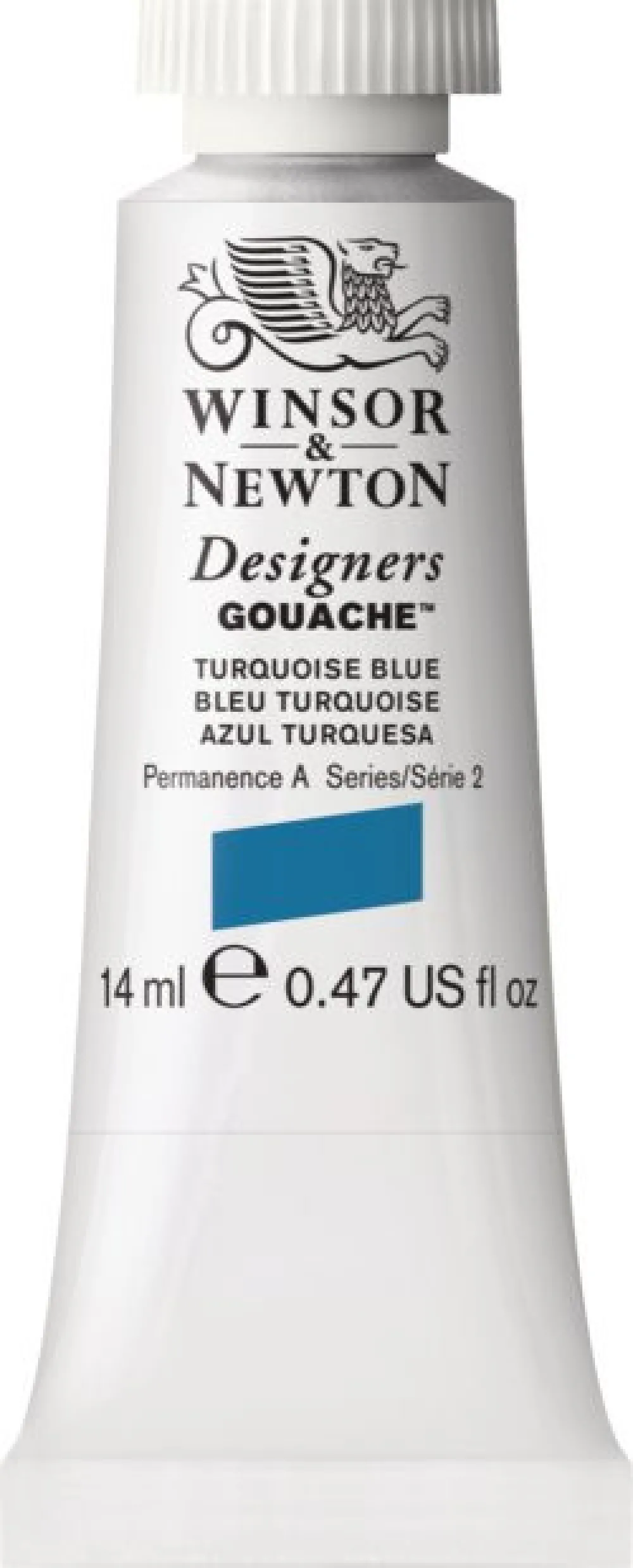 Winsor & Newton Farba gwasz Designers Gouache - - Turquoise Blue, 14 ml
