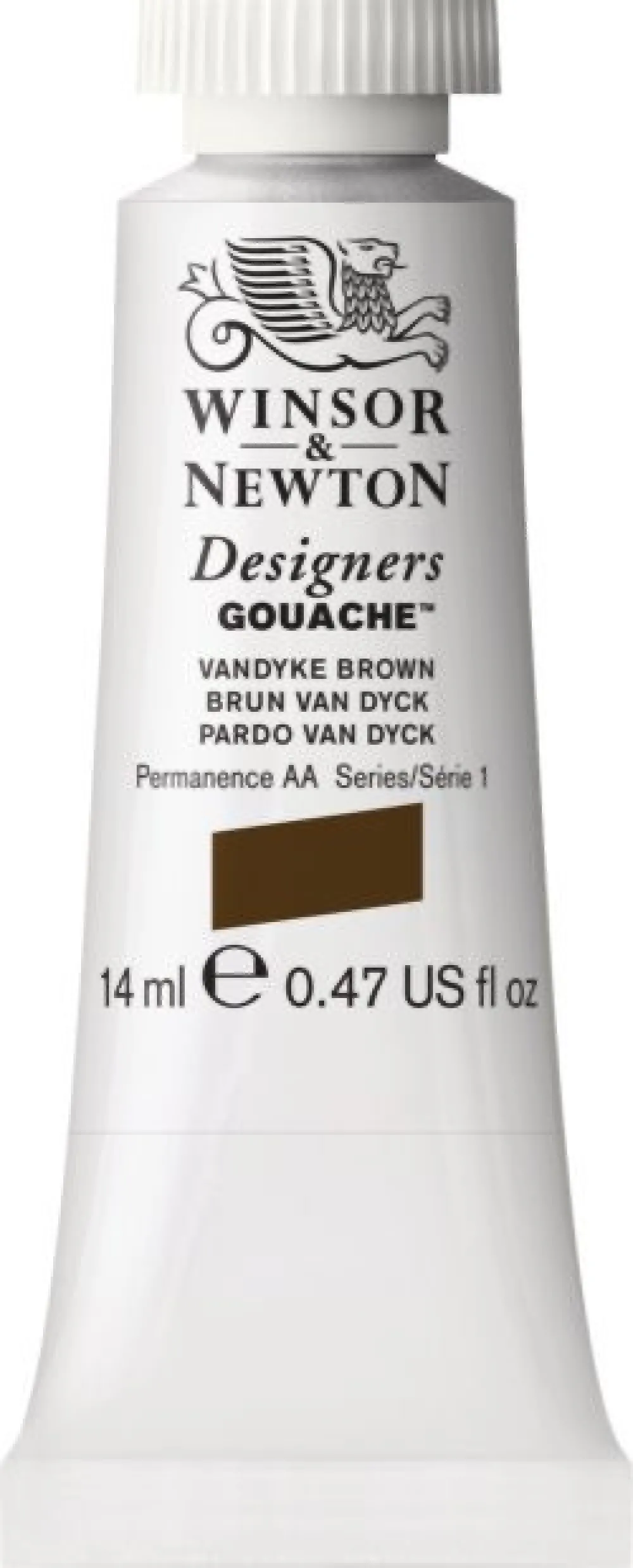 Winsor & Newton Farba gwasz Designers Gouache - - Vandyke Brown, 14 ml
