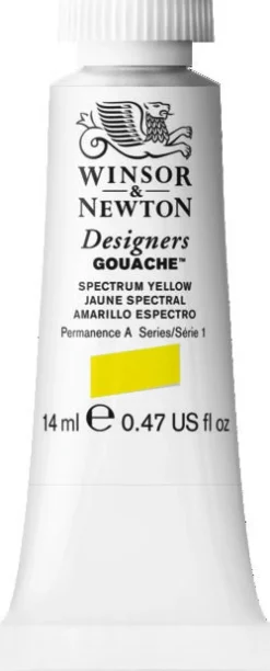 Winsor & Newton Farba gwasz Designers Gouache - - Spectrum Yellow, 14 ml