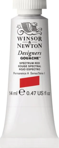 Winsor & Newton Farba gwasz Designers Gouache - - Spectrum Red, 14 ml