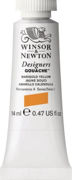 Winsor & Newton Farba gwasz Designers Gouache - - Raw Sienna, 14 ml > Farby Gwasze I Tempery