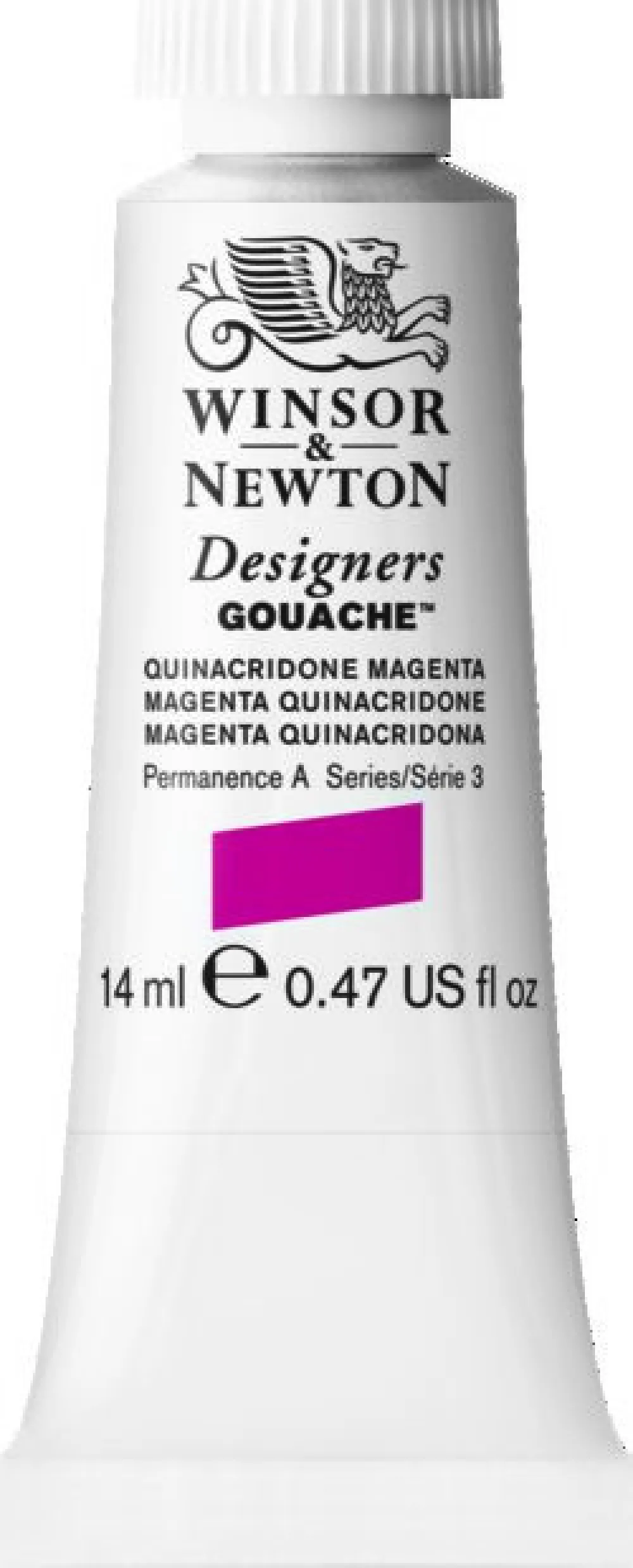 Winsor & Newton Farba gwasz Designers Gouache - - Magenta Quinacridone, 14 ml