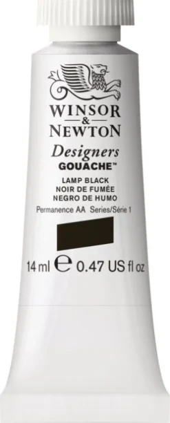 Winsor & Newton Farba gwasz Designers Gouache - - Ivory Black, 14 ml > Farby Gwasze I Tempery