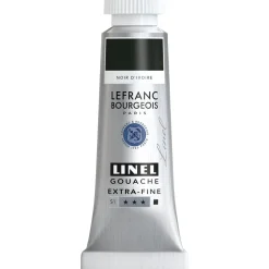 Lefranc & Bourgeois Farba gwasz Linel - - Ivory Black 14 ml