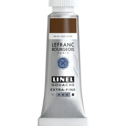 Lefranc & Bourgeois Farba gwasz Linel - - Van Dyck Brown 14 ml