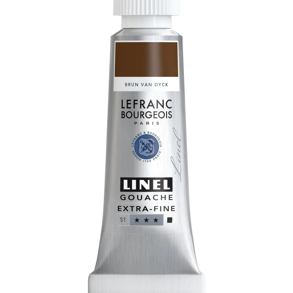Lefranc & Bourgeois Farba gwasz Linel - - Burnt Umber 14 ml > Farby Gwasze I Tempery