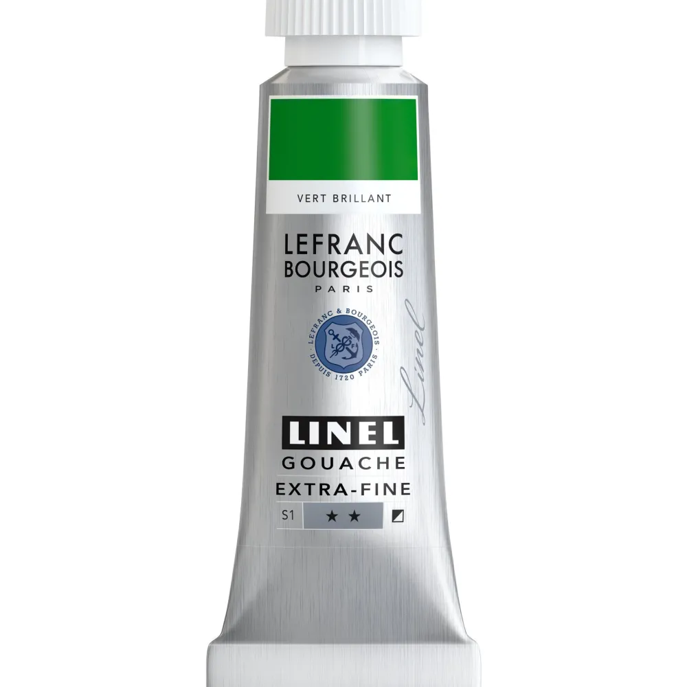 Lefranc & Bourgeois Farba gwasz Linel - - Brilliant Green 14 ml
