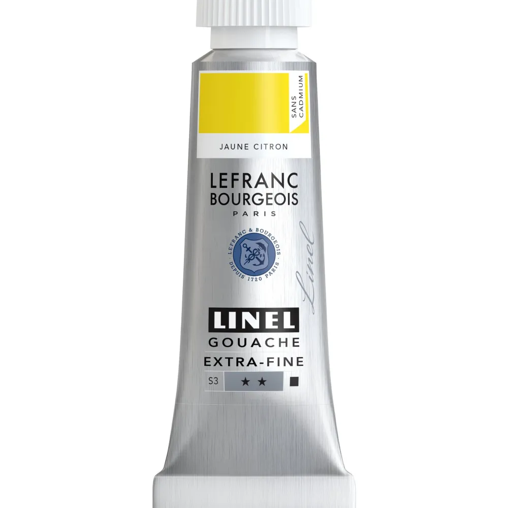 Lefranc & Bourgeois Farba gwasz Linel - - Cadmium Free Lemon Yellow 14 ml
