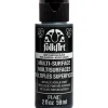 FolkArt Farba metaliczna Multi-Surface - - Charcoal Black, 59 ml