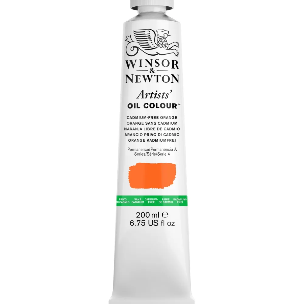 Winsor & Newton Farba olejna Artists' Oil Colour - - Cadmium Free Orange 200 ml