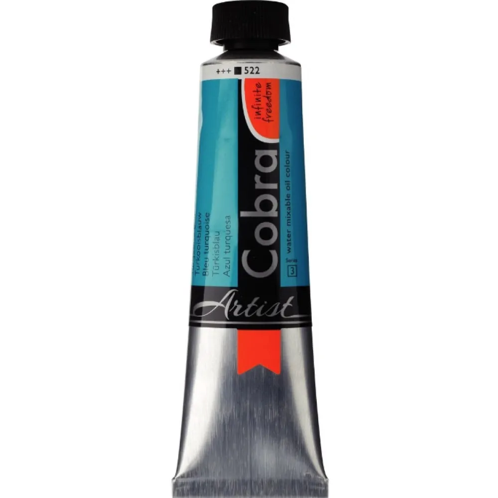 Cobra Farba olejna Artist - - 522, Turquoise Blue, 40 ml