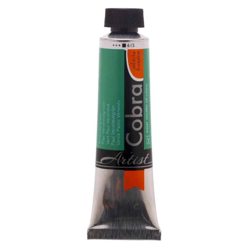 Cobra Farba olejna Artist - - 615, Emerald Green, 40 ml