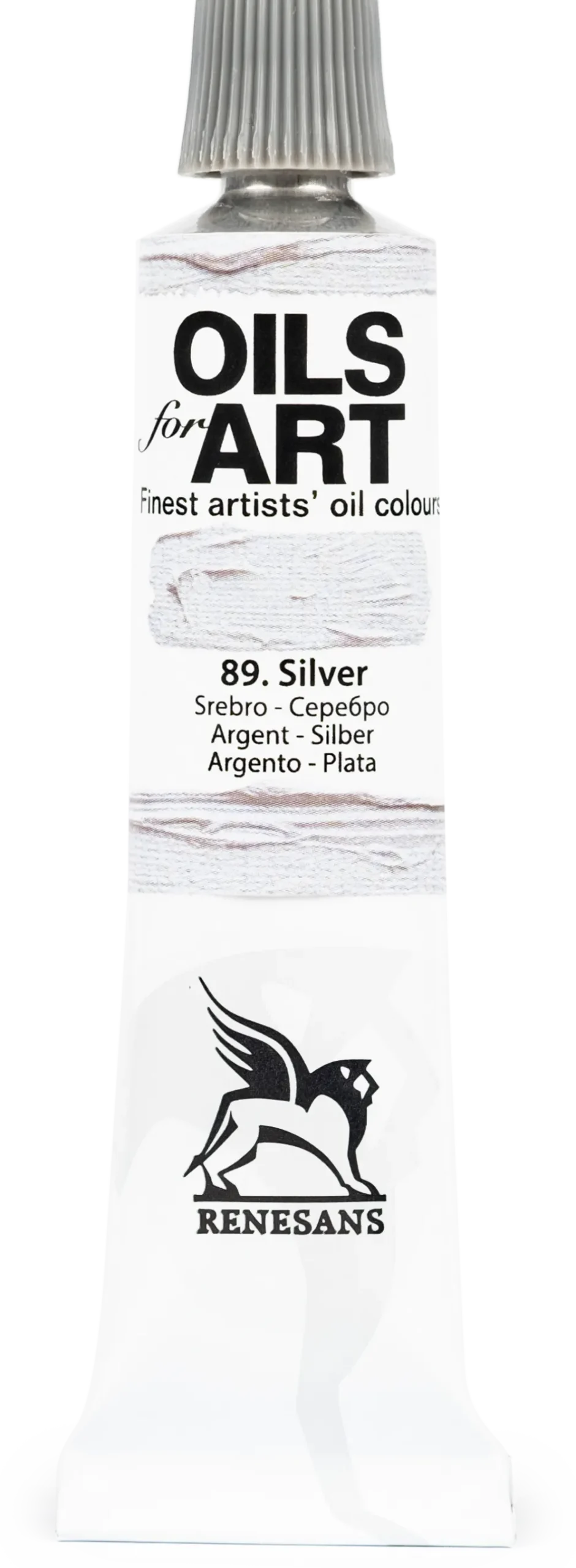 Renesans Farba olejna metaliczna Olej for Art - - 89, srebro, 20 ml