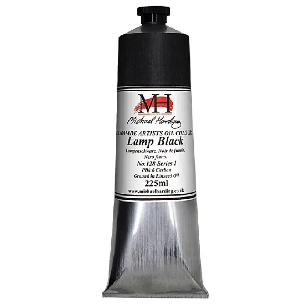 Michael Harding Farba olejna - - 128 Lamp Black 225 ml