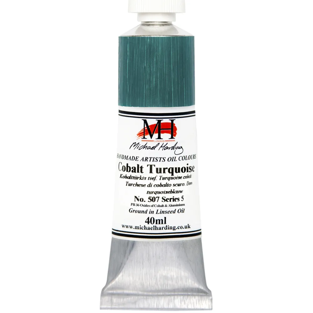 Michael Harding Farba olejna - - 507, Cobalt Turquoise Deep, 40 ml