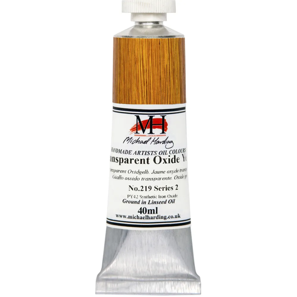 Michael Harding Farba olejna - - 219, Transparent Oxide Yellow, 40 ml