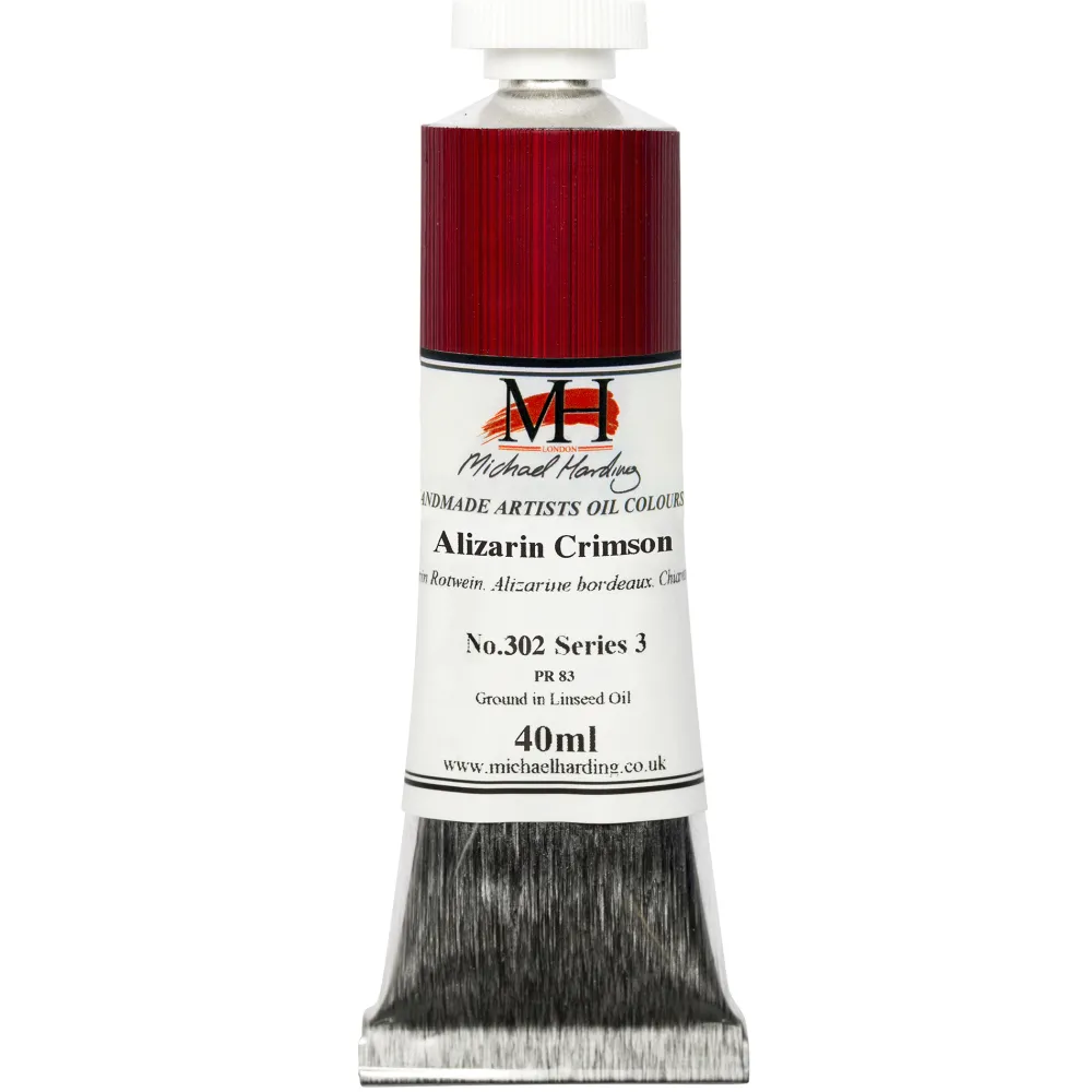Michael Harding Farba olejna - - 302, Alizarin Crimson, 40 ml