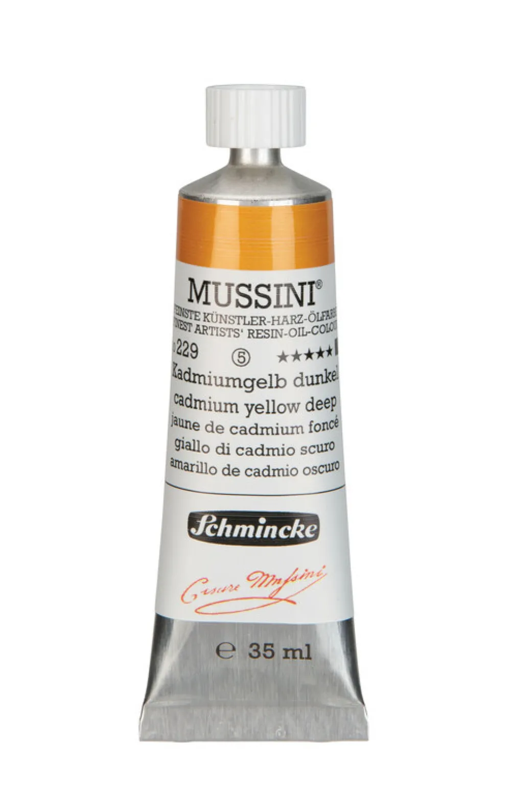 Schmincke Farba olejna Mussini - - 229, Cadmium Yellow Deep, 35 ml