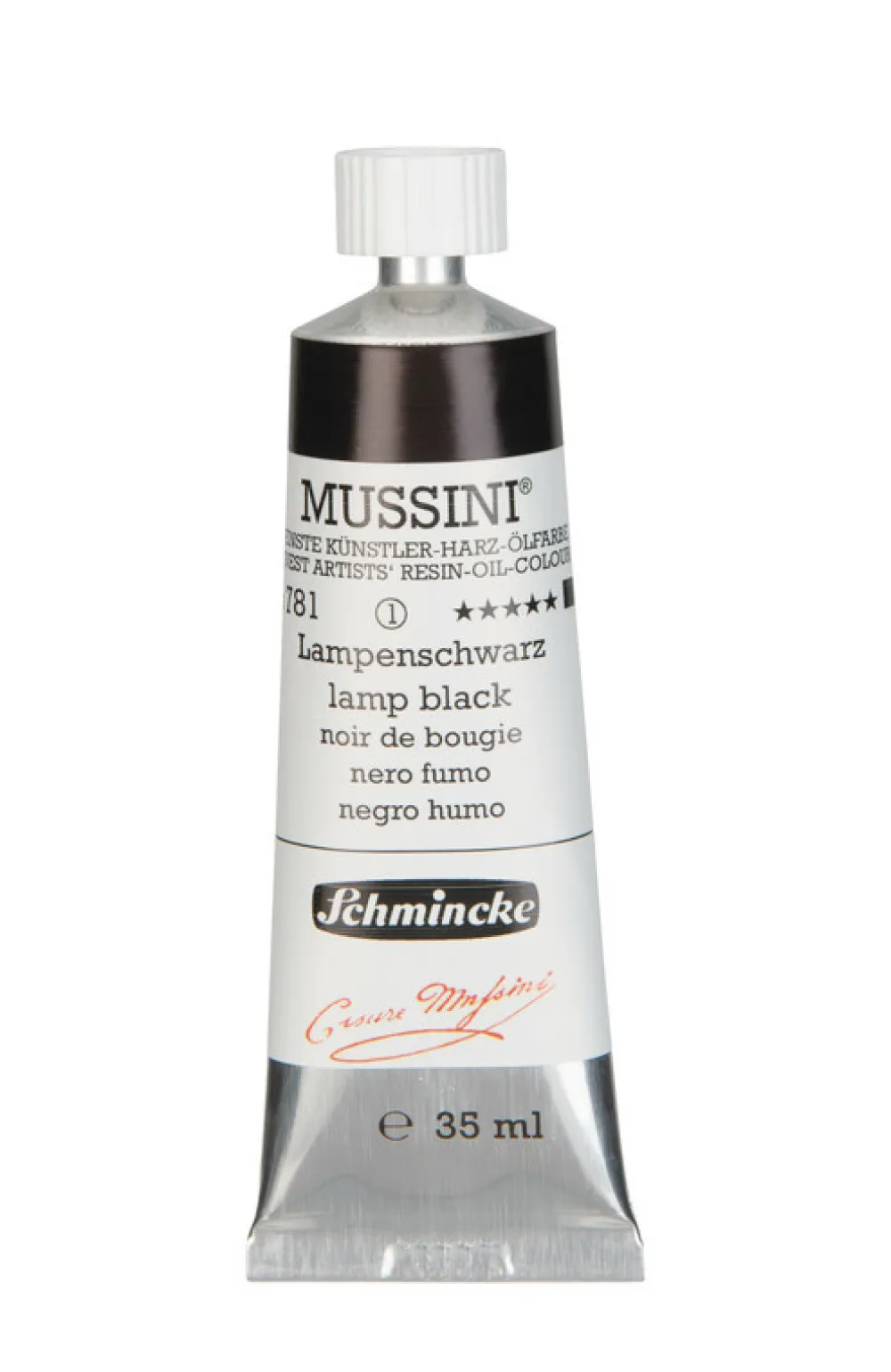Schmincke Farba olejna Mussini - - 781, Lamp Black, 35 ml