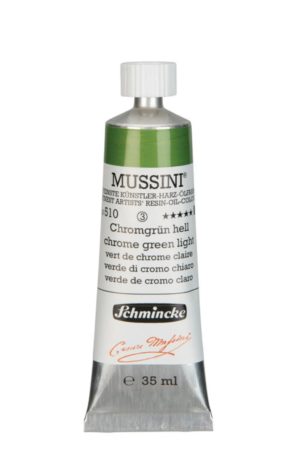 Schmincke Farba olejna Mussini - - 510, Chrome Green Light, 35 ml