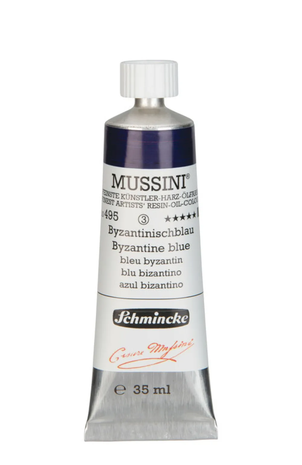 Schmincke Farba olejna Mussini - - 495, Byzantine Blue, 35 ml