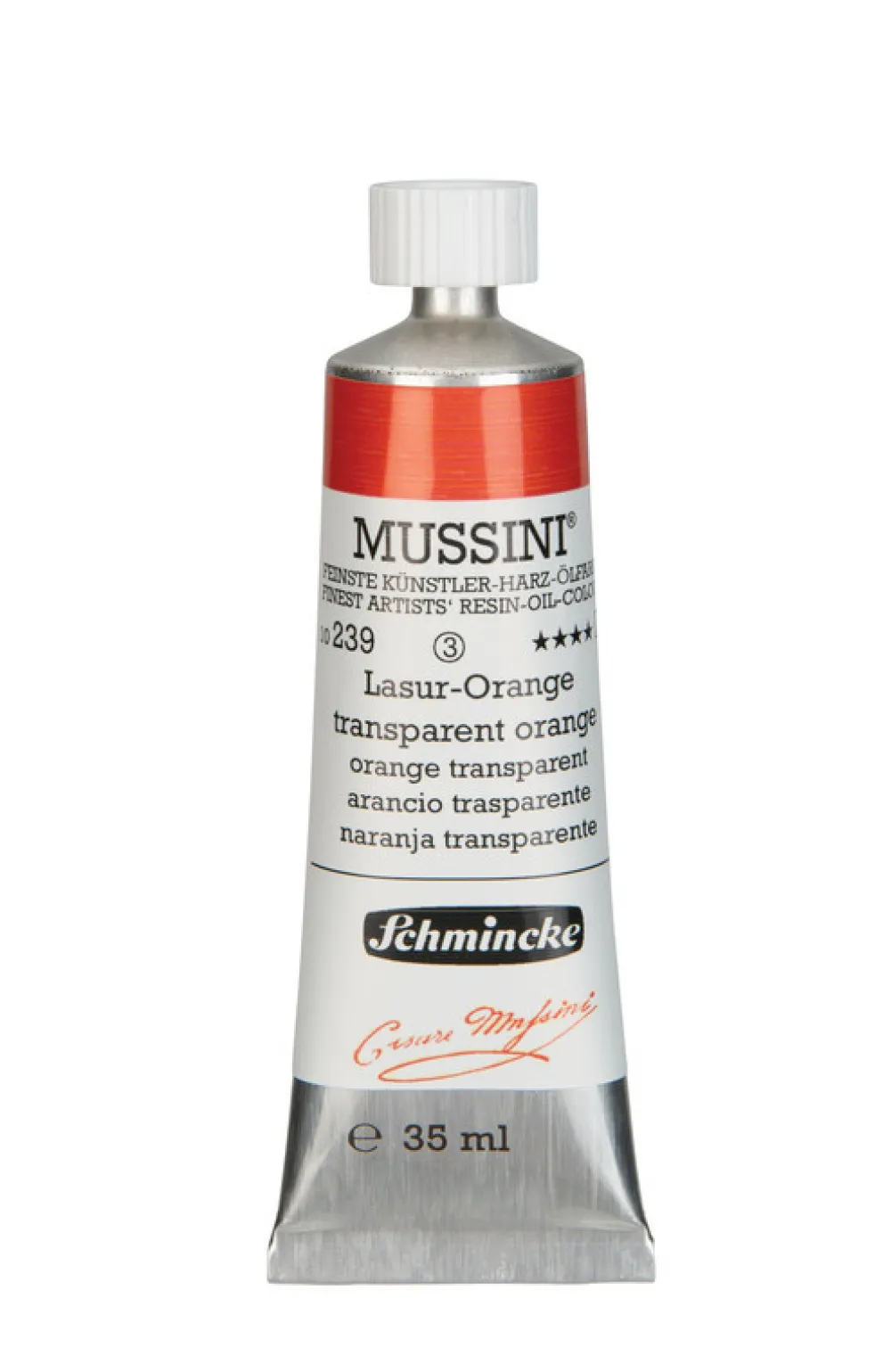 Schmincke Farba olejna Mussini - - 239, Transparent Orange, 35 ml
