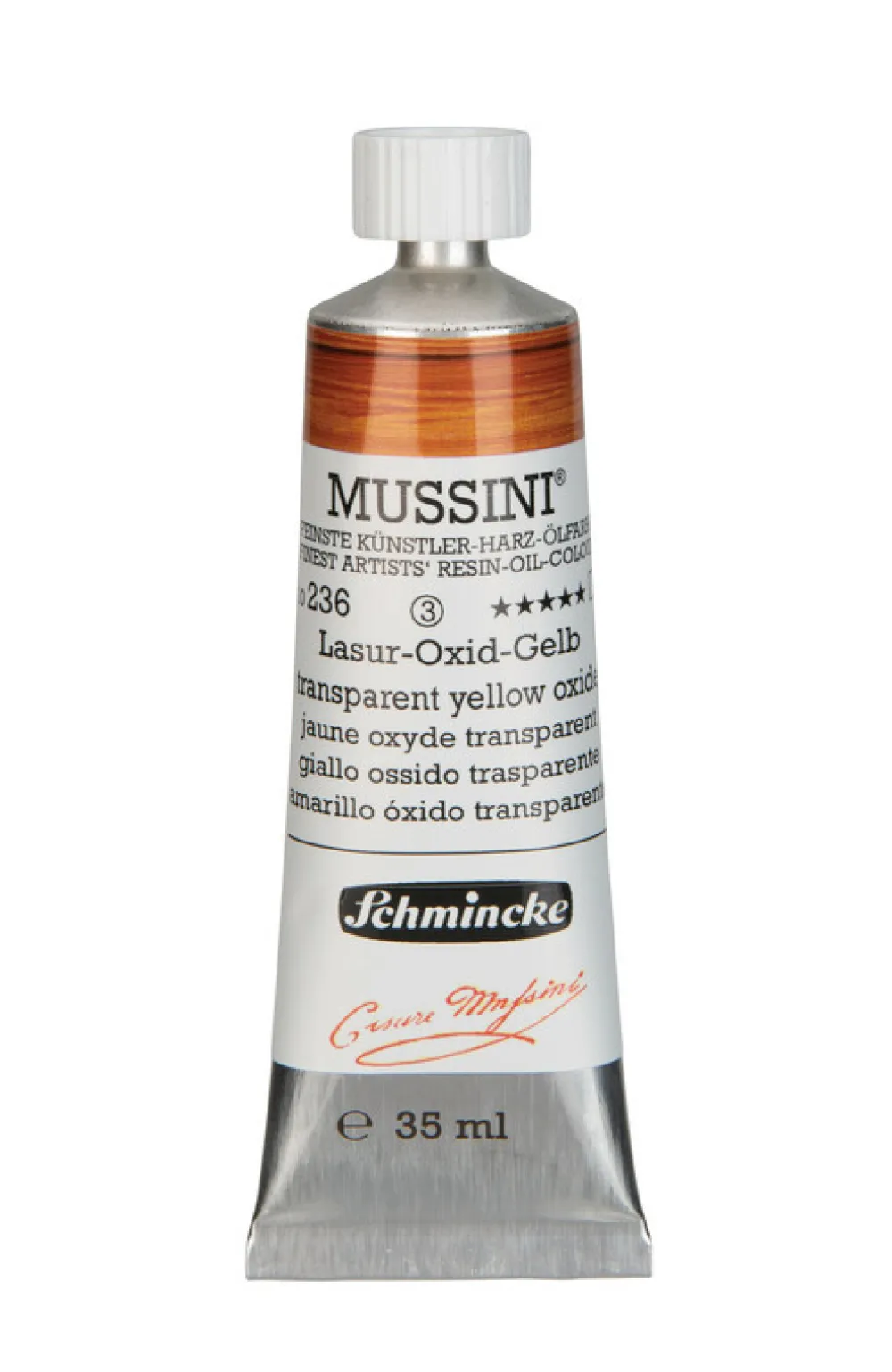 Schmincke Farba olejna Mussini - - 236, Transparent Yellow Oxide, 35 ml > Farby Olejne