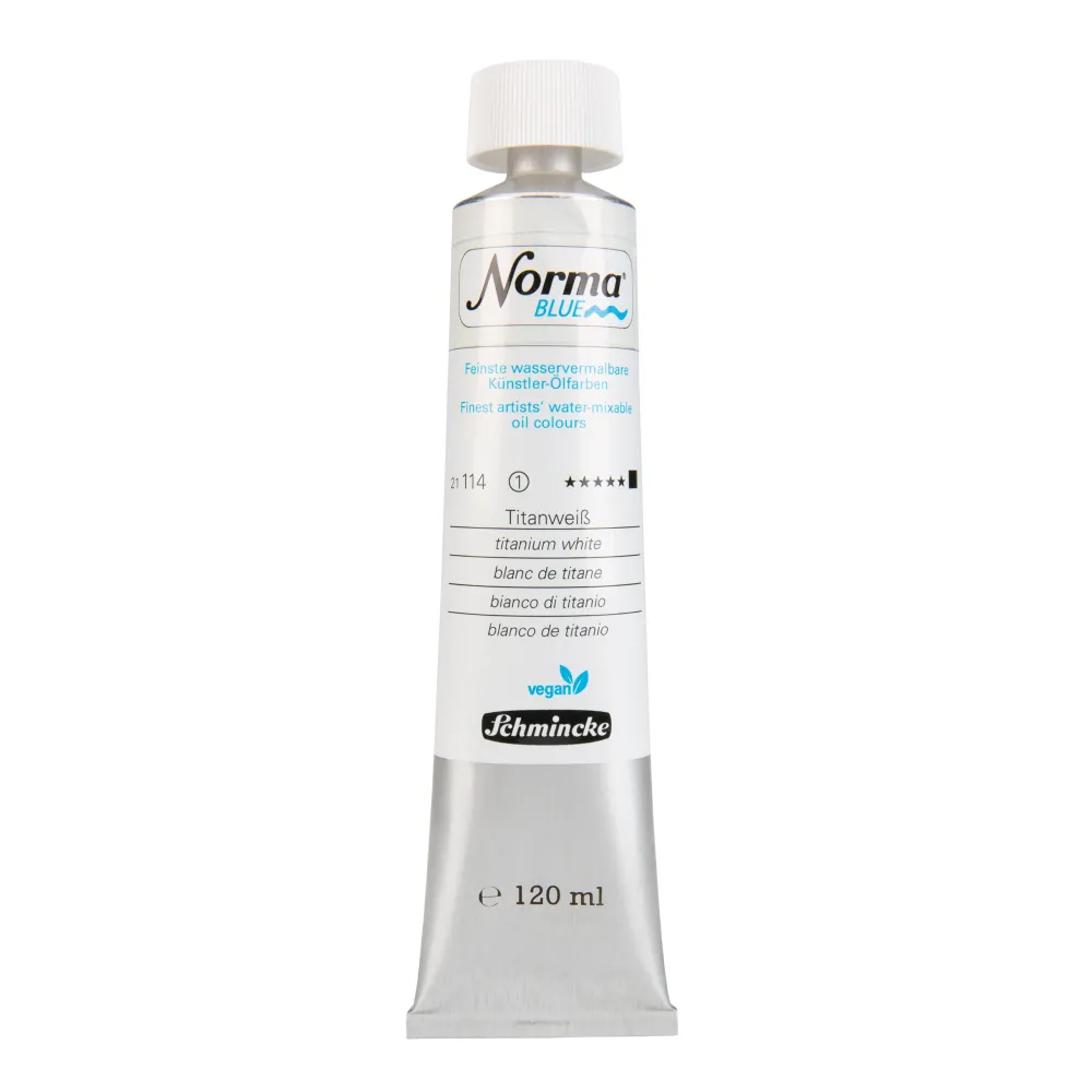 Schmincke Farba olejna Norma Blue - - 114, Titanium White, 120 ml