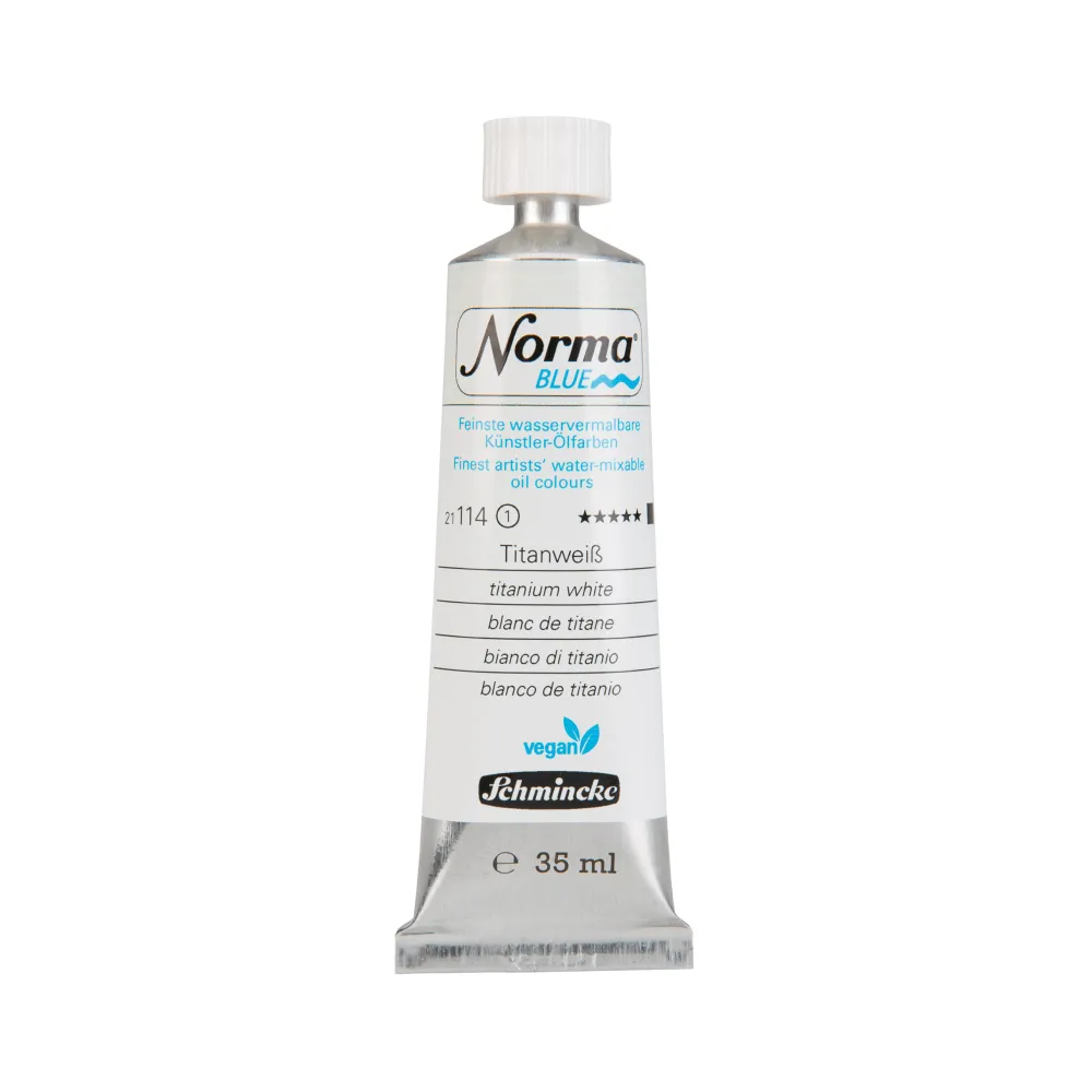 Schmincke Farba olejna Norma Blue - - 114, Titanium White, 35 ml