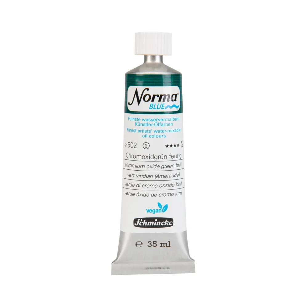Schmincke Farba olejna Norma Blue - - 508, Permanent Green, 35 ml > Farby Olejne|Farby Olejne Wodorozcieńczalne
