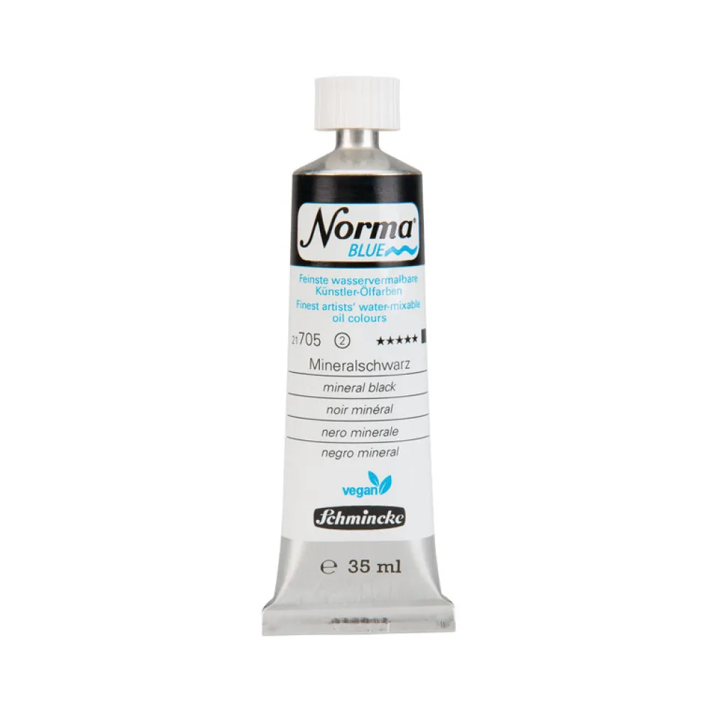 Schmincke Farba olejna Norma Blue - - 705, Mineral Black, 35 ml