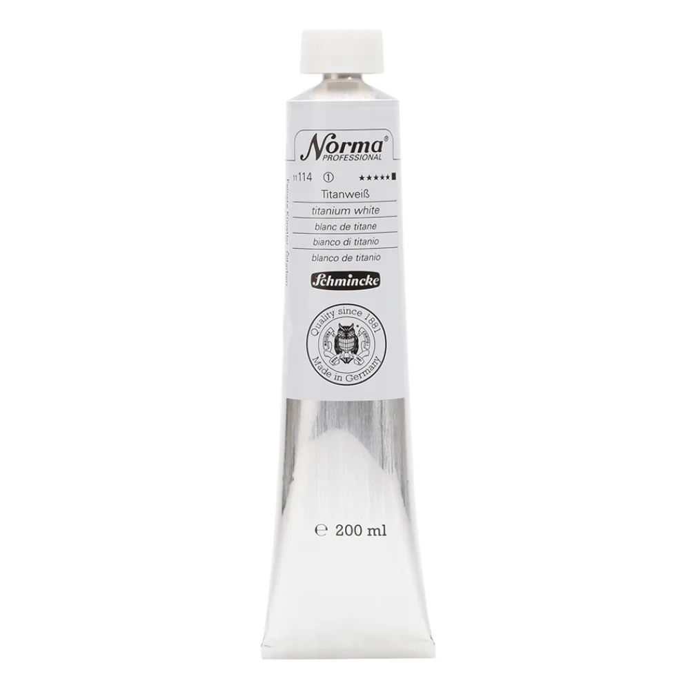 Schmincke Farba olejna Norma Professional - - 114, Titanium White, 200 ml