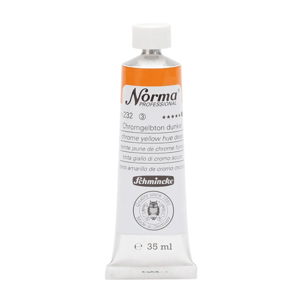 Schmincke Farba olejna Norma Professional - - 232, Chrome Yellow Hue Deep, 35 ml