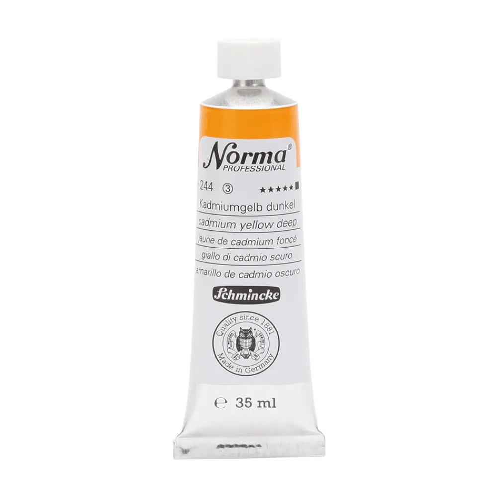 Schmincke Farba olejna Norma Professional - - 244, Cadmium Yellow Deep, 35 ml