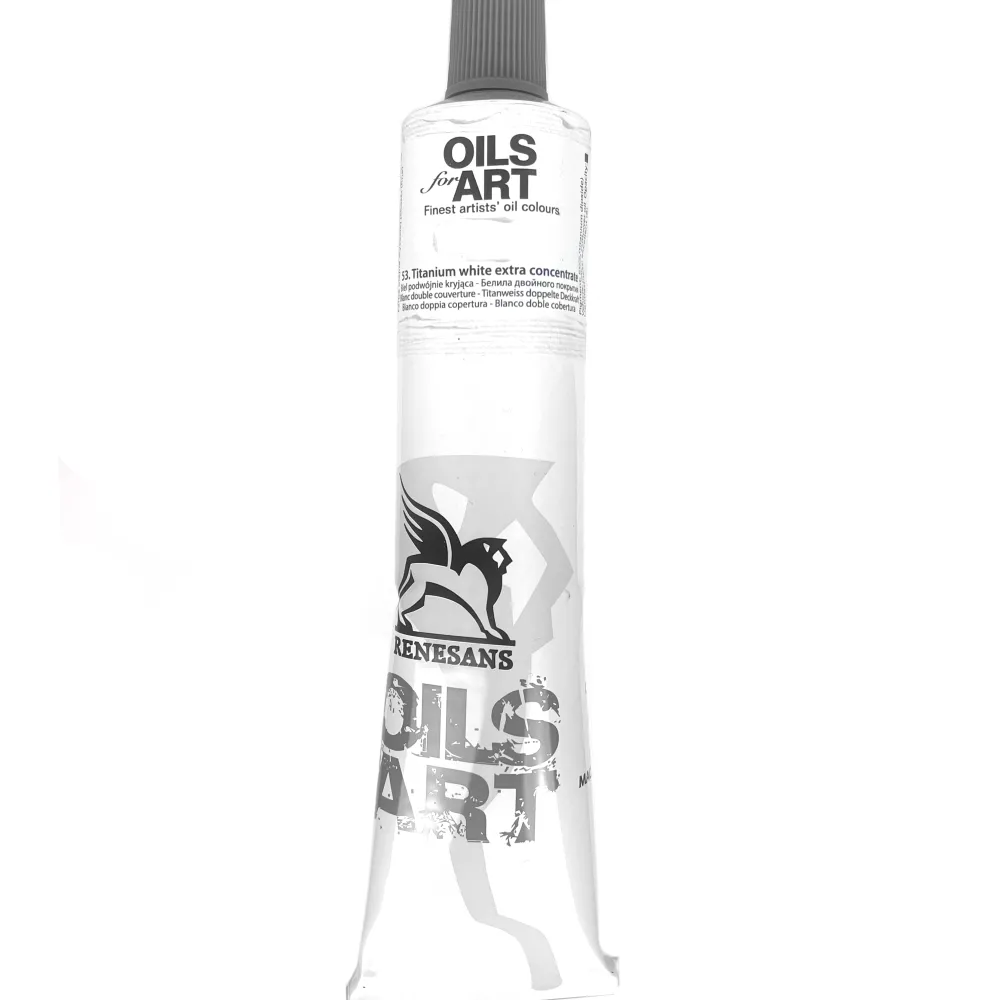Renesans Farba olejna Olej for Art - - 53, biel tytanowa podwójnie kryjąca, 140 ml