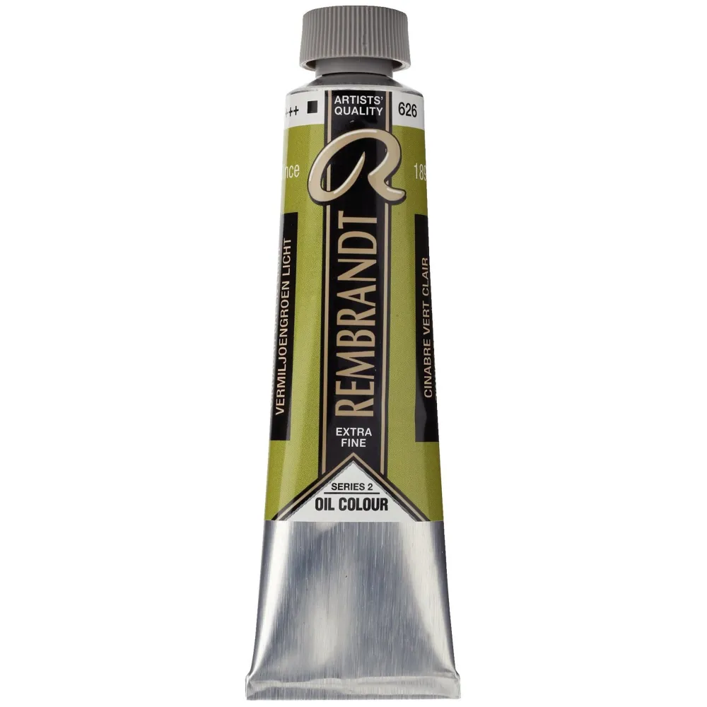 Rembrandt Farba olejna - - Cinnabar Green Light, 40 ml