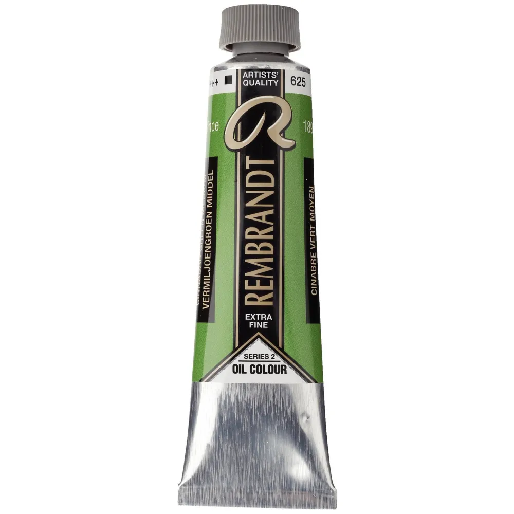 Rembrandt Farba olejna - - Cinnabar Green Medium, 40 ml